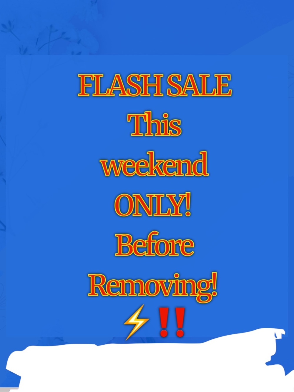⚡️‼️Buy what you need before then!‼️GOING TO CONSIGNMENT ‼️⚡️